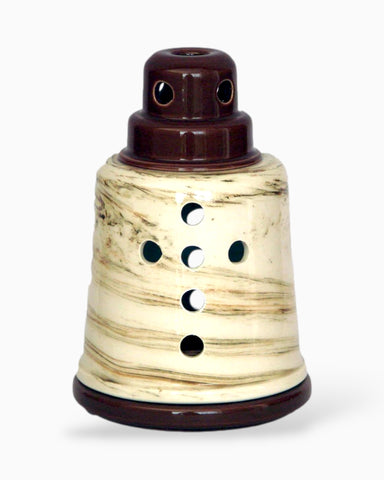 Καντήλι Κεραμικό "Λεύκη Γη" με Σμάλτο