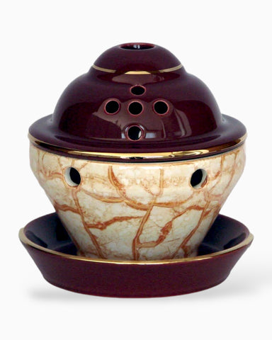 Καντήλι Κεραμικό "Λεύκη Γη" με Σμάλτο