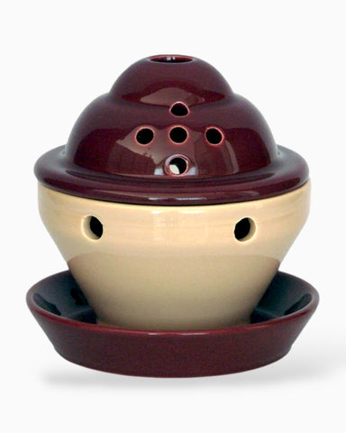 Καντήλι Κεραμικό "Λεύκη Γη" με Σμάλτο