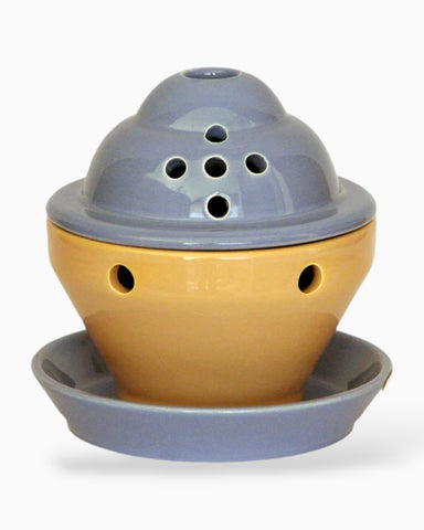 Καντήλι Κεραμικό "Λεύκη Γη" με Σμάλτο